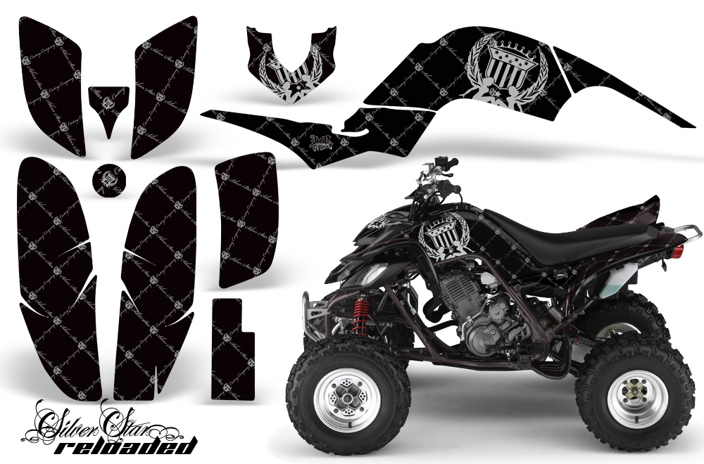 Yamaha Raptor 660 Graphics Reloaded Silver BlackBG